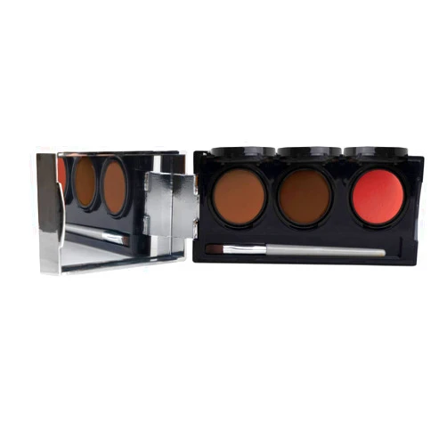 Dermaflage Tattoo Cover Up Bruise Full Coverage Concealer - Waterproof, Smudge & Sweat Proof Body Concealer Cream Palette Pro SFX - 3 Color Shades for Scars, Acne (Dark)