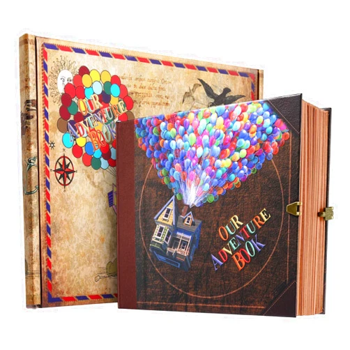 Pulaisen Adventure Book Scrapbook Photo Album, Retro Style Embossed Cover, Travel Diary Journal