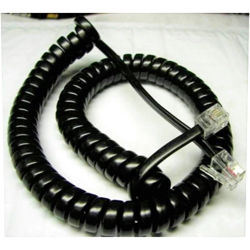 DIY-BizPhones 10-Pack Black 9 Ft Replacement Handset Cords Compatible with Nortel Norstar Phone M7100 M7208 M7310 M7324 6700 6800 Series M-Series Meridian Aastra Receiver Curly Coil Lot