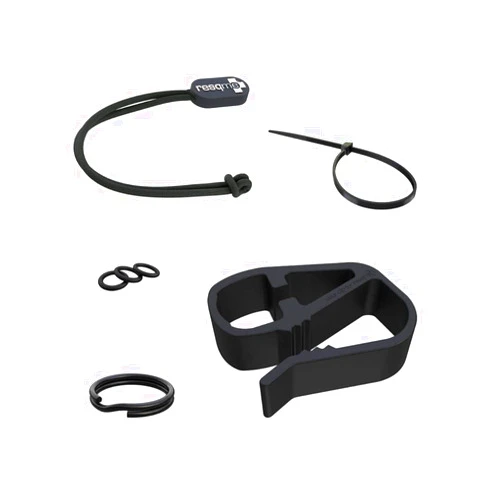 resqme Accessory Pack The Original Emergency Keychain Car Escape Tool, 2-in-1 Seatbelt Cutter and Window Breaker, Made in USA With Visor Clip, Lanyard, Keyring and Cable Tie