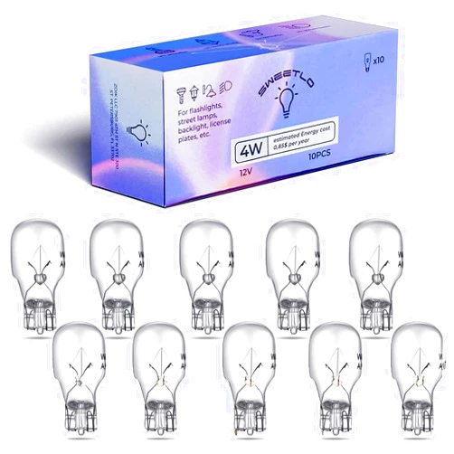 SWEETLO T5 4w/12v 4w Path Light Replacement Bulbs Malibu Landscape - Garden Lights Landscaping Low Voltage Bulbs - b921xf lv526 ge915 lv528 16120x ml7w4c ge555 lv516 c923 Incandescent Bulbs
