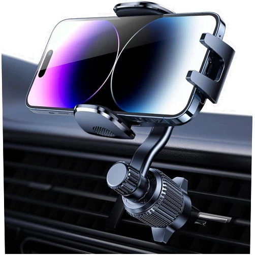 Rorhxia Car Vent Phone Mount, [Never Blocking Vent, Enjoy The Comfort of The A/C] Hands-Free Universal Extension Clip Air Phone Holder Car Fit for All Phones iPhone Samsung More