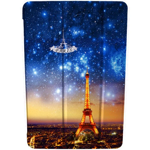 DuraSafe Cases for iPad PRO 12.9 Inch 4th Gen [ Pro 12.9 2020 4 Gen ] A2229 A2069 MY2H2LL/A MXAT2LL/A MXAV2LL/A MXAX2LL/A MXAW2LL/A MXAY2LL/A Smart Auto Sleep/Wake Printed PC Cover - Paris Night
