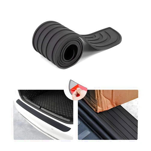 8sanlione Car Rear Bumper Protector Guard - Anti-Scratch Rubber Cover Strip for Most Cars and SUVs