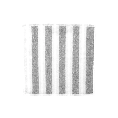 MARIMEKKO Kaksi Raitaa Terry Cotton Washcloth (Grey) – Nimikko & Ujo Patterned Washcloths – 12 in x 12 in