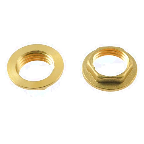 DZS Elec 2pcs Brass Jam Nut 1/2