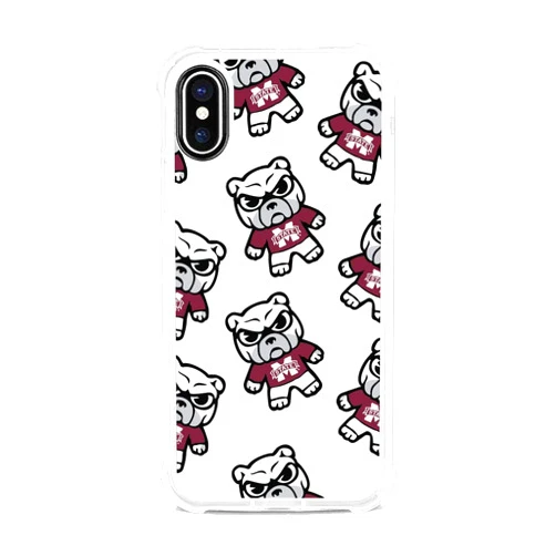 OTM Essentials Mississippi State University (Tokyodachi) Clear Tough Edge Phone Case, Mascot V2 - Fits with iPhone Xs Max