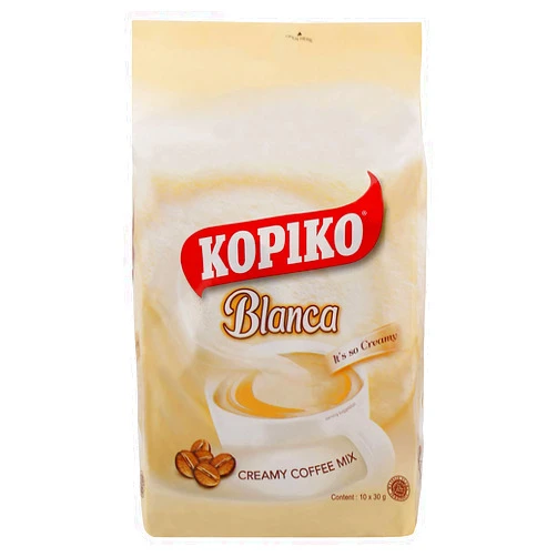 Kopiko Blanca 3 In 1 Creamy Coffee Mix, 10.6 Oz (Pack of 10)