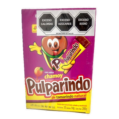 Pulparindo Chamoy Tamarind Pulp Candy 20 count