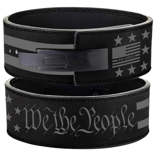 Iron Infidel Weight Lifting Belt - Lever Gym Belt for Weightlifting, 10mm Leather Weight Belt for Men - 4 Inches Wide for Support & Stability for Workouts, Powerlifting, Bodybuilding, Fitness & Crossfit