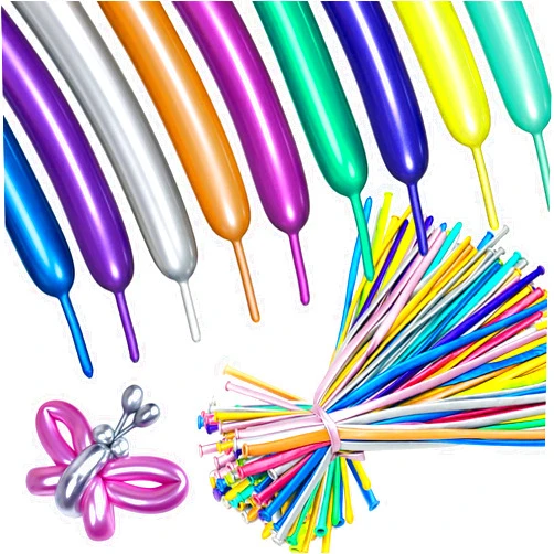 ASIYUHY Metallic 260 long balloons 100 Pack Multicolored Twisting Animal Balloons Modeling Long Magic Balloons for DIY Animal Model Wedding Birthday Festival Party Decorations(Metallic long Balloons Assorted)