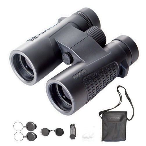 Huhloch High Power 10x42 Binoculars for Adults and Kids,Wide Field of View, Clear Vision,Perfect for Bird Watching, Travel, Hunting, Theater, Camping,includes Storage Bag and Neck Strap - Huhloch Binoculars