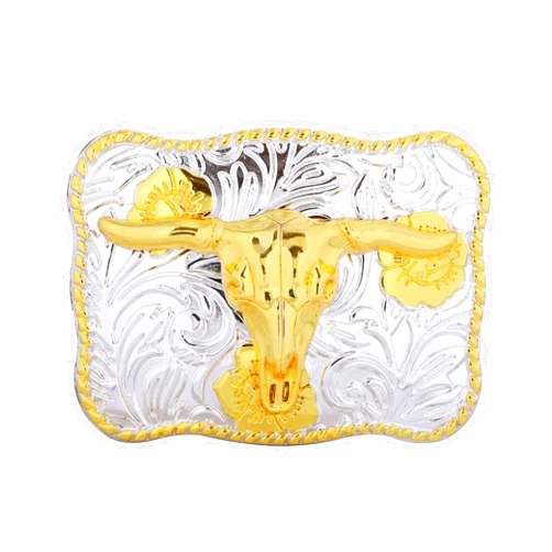 JAOYU Cowboy Belt Buckle for Men Women Ghost Skeleton Skull Western Longhorn Texas Rodeo Belt Buckle for Cowboy Cowgirls