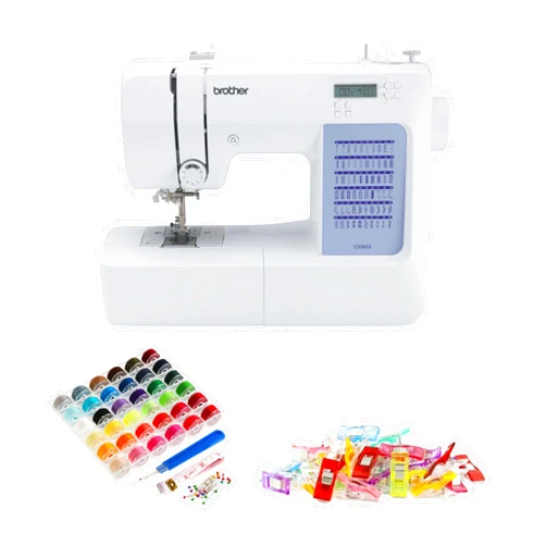 Brother CS5055 60-Stitch Computerized Sewing Machine (White, Renewed)