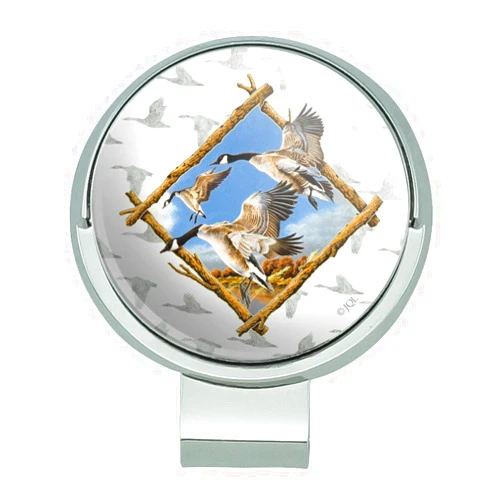 GRAPHICS & MORE Flying Geese Diamond Golf Hat Clip with Magnetic Ball Marker