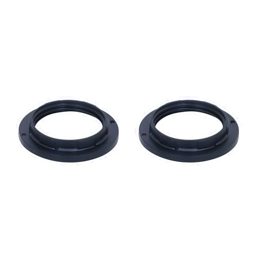 Eyassi 2 Pack Light Socket Shade Ring, Plastic Lamp Shade Ring for Light Sockets, Black E26 Socket Ring, Lamp Shade Adapter Collar Ring, Lamp Socket Ring for Floor Lamps, Table Lamps, Light Fixtures