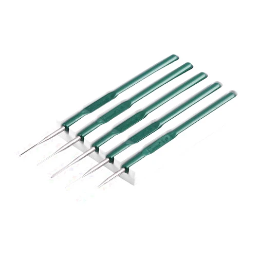 Aramox Socket Pin Removal Tool 5pcs, steel Automotive Wiring Harness Terminal Socket Plug Pin Removal Dismount Tool Kit 0.8/1.0/1.3/1.5mm Pin