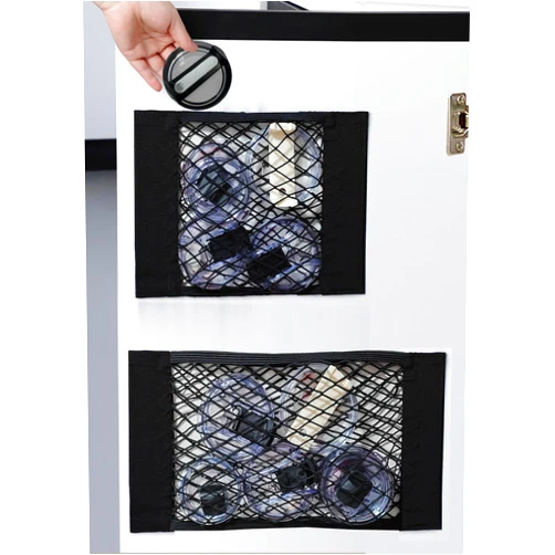 Dasezsdt Tumbler Lid Organizer Self-Adhesive Quick-release Elastic Mesh Storage Lid Organizers Inside Cabinet and On Wall Tumbler Lid Storage Hook for Kitchen Organizers and Storage(Large and Small)