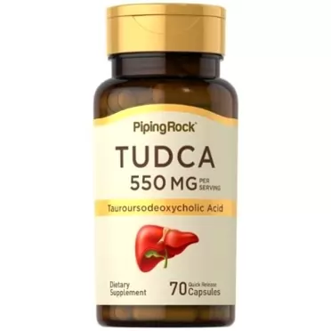 Piping Rock Tudca 550mg | 70 Capsules | Tauroursodeoxycholic Acid | Liver Supplement | Non-GMO, Gluten Free | by Piping Rock