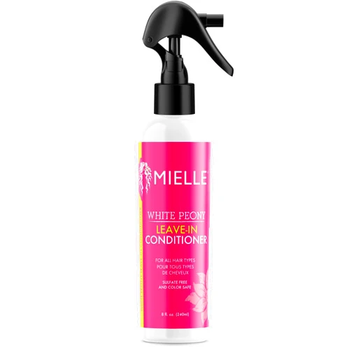 Mielle Organics White Peony Sulfate-Free Leave-In Conditioner, Color Safe, 8 Ounces
