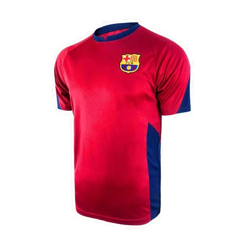 Icon Sports Mens Striker Short Sleeve Game Polyshirt UEFA Champions League Soccer Barcelona, Alternate, Medium