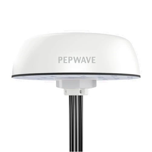 Peplink Cellular and WiFi Antenna Mobility 42G 5G/LTE Ready 2x2 MIMO Dual Band (2.4GHz & 5GHz) External Router Computer Networking Antenna System with GPS Receiver IP68 Rating SMA, 6.5ft, White