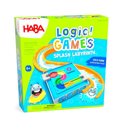 HABA Logic! Games: Milo's Waterpark - Splash Labyrinth Dexterity Maze Game