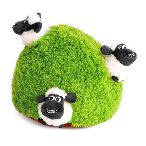 Okegztoa Hide and Seek Dog Puzzle Puppy Toys, Interactive Squeaky Plush, Stuffed Toys for Dogs, Small Size(Sheep, Panda, Forest Animals) (Sheep)