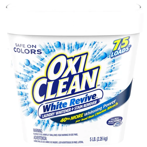 OxiClean White Revive Laundry Whitener + Stain Remover, 5 Pound