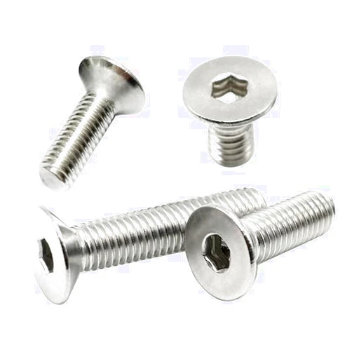 YGTGZ M4-0.7 x 8mm Flat Head Socket Cap Screws Bolts, Stainless Steel 18-8 (304), Bright Finish, Allen Socket Drive,Machine Screws Inner Hex Screw Fasteners Bolts (50pcs)
