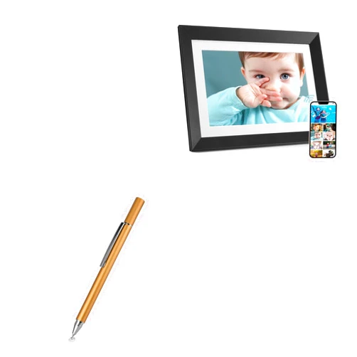BoxWave Stylus Pen Compatible with Benibela Digital Picture Frame 10.1 in WiFi AI Smart 32gb - FineTouch Capacitive Stylus, Super Precise Stylus Pen - Champagne Gold