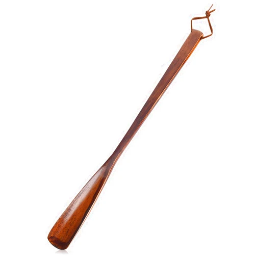 Ralleyfun Shoe Horn Long Handle Wooden Short Shoehorn Shoe Puller Long Shoe Aids Wood Extra Thick Extended Shoe Helper Tool