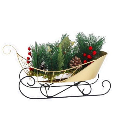 Koocoot Creative Christmas Sleigh Iron Crafts Source Factory Metal Ornaments Sleigh Ornaments, Koocoot