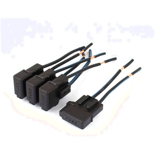 Lon0167 New Lon0167 Auto Vehicle Featured Sound Audio Inline reliable efficacy ATC Vane Fuse Holder Black 4 Pcs(id:a31 8a cd 8bd)