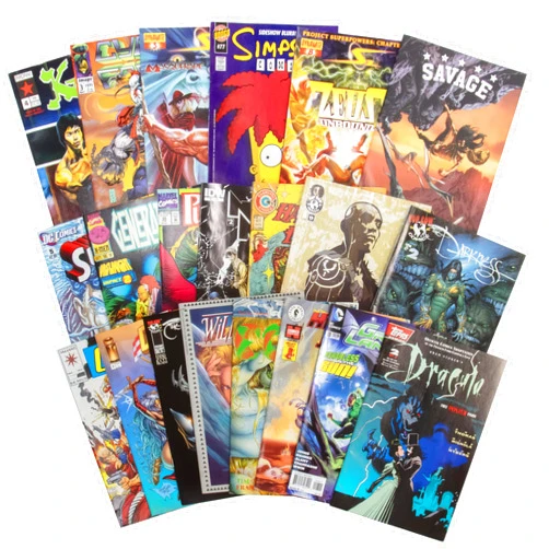 SCS Direct 20 Assorted Comic Book Value Collection- Amazing Selection of DC, Marvel & Indie Publishers- No Dupes or Inappropriate Content- Great Birthday Holiday Gift for Any Superhero or Graphic Novel Fan