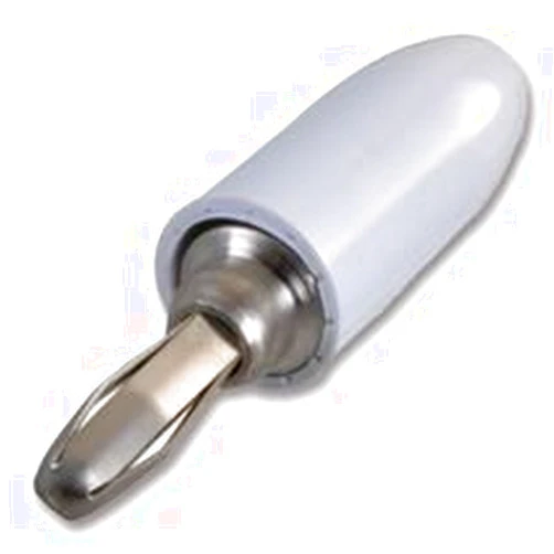 Best Price Square Johnson - Cinch Connectivity Banana Plug, 15A, Solderless, White - 108-0301-001