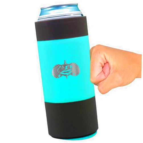 Toadfish Tall 16oz Can Cooler-Non-Tipping Suction Cup Can Cooler - (Teal)