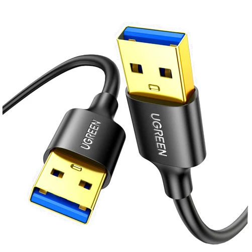 UGREEN USB to USB, 5 Gbps USB 3.0 Cable, Nylon Durable Male to Male Cable, Compatible with Hard Drive, Cooling Fan/pad, Camera, DVD Player, TV, Flash Light, Hub, Monitor, Speaker, and More 6.6 FT