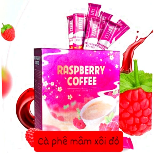 Generic RASPBERRY COFFEE - Ca Phe Mam Xoi Giam Can, 240g_ Box, 15 Stick Packs