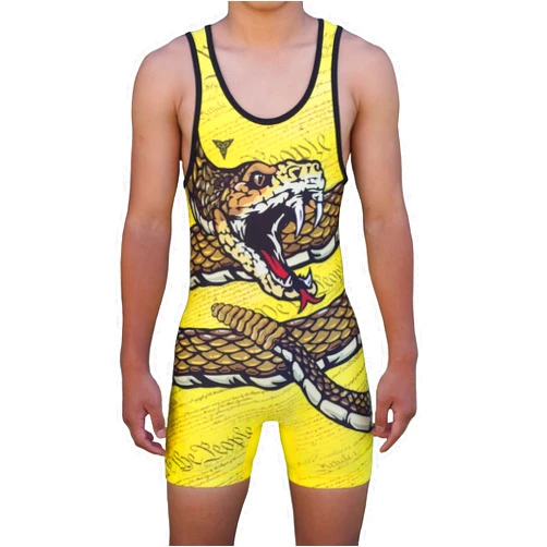 TRI-TITANS Don't Tread On Me! Folkstyle Wrestling Singlet Youths and adult Mens