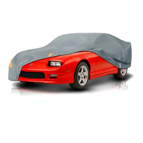 Dozentro Waterproof Heavy Duty Car Cover Custom Fit Pontiac Firebird (1992-2002), Outdoor Covers with Cotton Liner and Breathable Ventilation Mesh, Full Exterior Cover Sun Rain UV Protection with Zipper Door