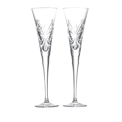 Waterford Winter Wonders Flutes Snowflakes Set of 2
