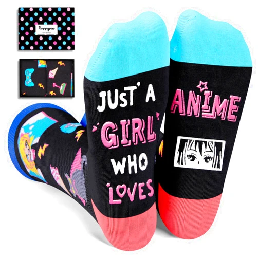 HAPPYPOP Anime Gifts for Women Teen Girls - Anime Lover Gifts, Anime Socks Anime Stuff Anime Merch