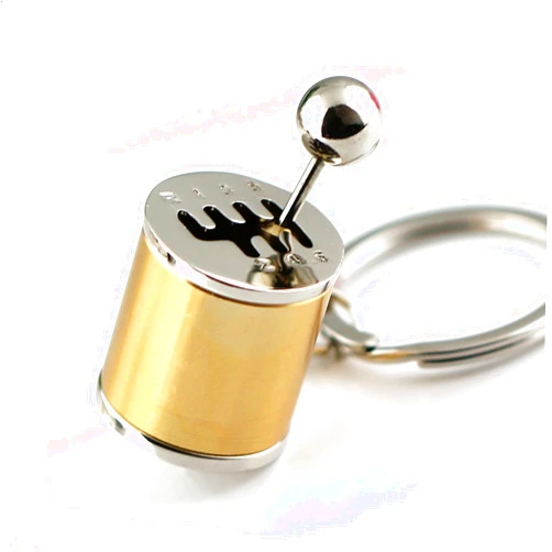 Maycom Gear Box Keychain 6 Speed Manual Transmission Shift Lever Keyring Key Chain Ring Keyrings Keyfob