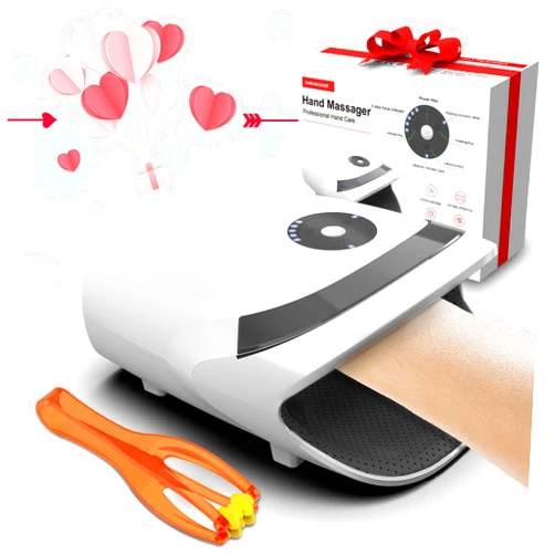 Xllent Mothers Day Gifts for mom - Hand Massager with Compression & Heating, Electric Hand Massager for Arthritis and Carpal Tunnel, Birthday Gifts for Women Men Mom Dad Boyfriend Grilfrend (White)