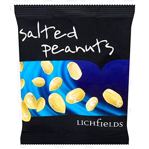 Lichfields ( 24 Pack ) Lichfields Salted Peanuts 50g
