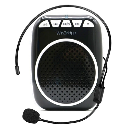 W WINBRIDGE WinBridge WB001 Portable Voice Amplifier with Headset Microphone, Personal Speaker Head Mic, Megaphone Speaker for Teachers, Elderly, Tour Guides, Coaches, Presentations, Mini PA with Wearable Mic