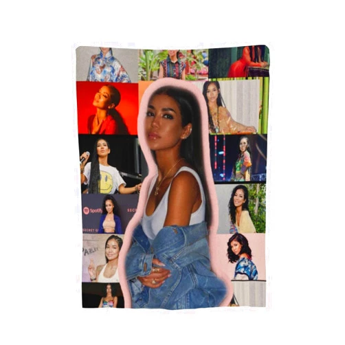 Uqabs Jhene Music Aiko Super Soft and Comfortable Flannel Blanket, Personalized Printed Blanket 40