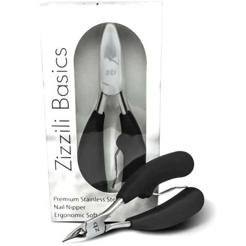 Zizzili Basics Toenail Clippers for Thick or Ingrown Toenail - Large Handle for Easy Grip + Sharp Stainless Steel - Best Nail Clipper & Pedicure Tool for Seniors - Maintain Healthy Nails with Ease