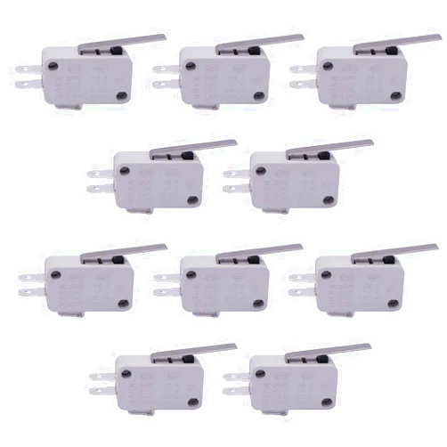 TWTADE / 10pcs V-152-1C25 Hinge Lever Type Miniature Micro Limit Switch SPDT Snap Action Switch Snap Action for Arduino